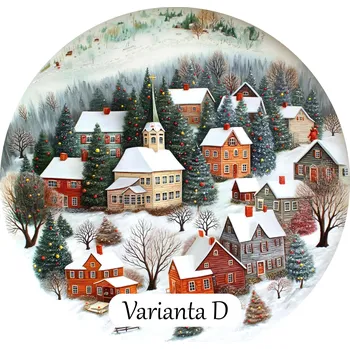 Puzzle COOLKOUSKY Vánoční puzzle Zasněžené domečky 135 dílků