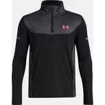 Chlapecké triko UNDER ARMOUR UA TECH UTILITY 1/4 ZIP 6005141-001 ČERNÁ 164