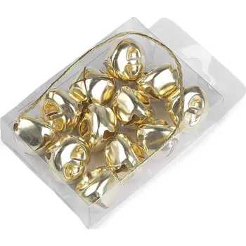 Rolničky Ø25 mm v krabičce, barva 2 zlatá sv.