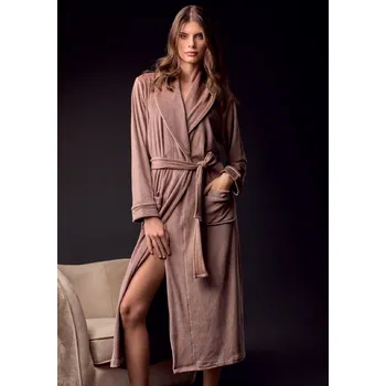 Dámský župan Dámský župan Lormar 673867 XXL Sv. hnědá