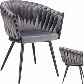 Jídelní židle Židle MOLTO šedá čalouněná