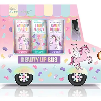 Přípravek na rty Dárková sada lesků na rty Jednorožec Baylis & Harding - 3 ks