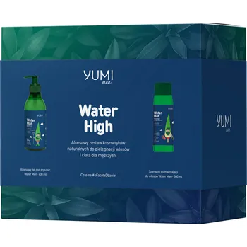 Sprchový gel Yumi Water High sada: pánský sprchový gel, 400 ml + pánský šampon na vlasy, 300 ml