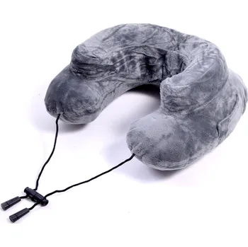 Cestovní polštářek Aga Nafukovací cestovní polštář Šedý