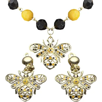Dámská včelí sada (náhrdelník, náušnice)