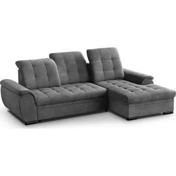 Sedací souprava BARCELONA MINI NEW (BERGAMO MINI NEW) - Pravá rohová sedací souprava - tmavě šedá VARDO 19 (MRS) - kolekce "MRS" (K250-Z) NOVINKA