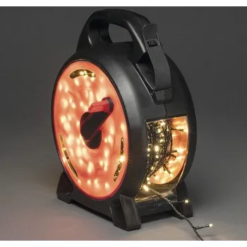 Vánoční dekorace LED světelný řetěz s navíjením Konstmide 400 micro LED, jantarové světlo