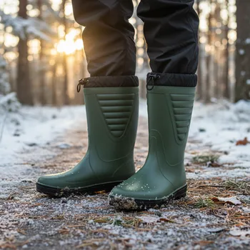 Pracovní obuv CERVA GROUP Holínky POLAR WINTER Velikost 45 (UK-10) zelená