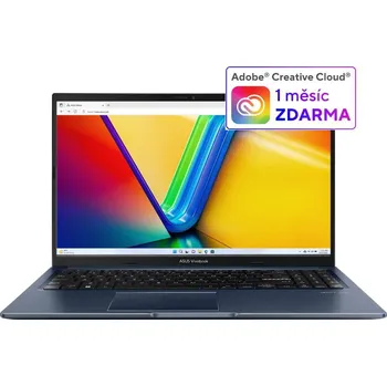Notebook ASUS NTB Vivobook 15 (X1502VA-BQ687W), i5-13420H, 15.6" FHD, 16GB, 1TB SSD, UHD, W11 Home, Quiet Blue