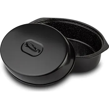 Plech na pečení Nava Pekáč oválný NATURE s poklicí 6,5l, nepřilnavý povrch, 42cm Rychlá expedice. Doprava zdarma od 999,-.