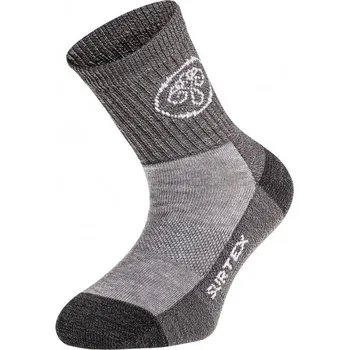 Surtex dětské jarní/letní merino ponožky Šedá 34-35 (22-23 cm)