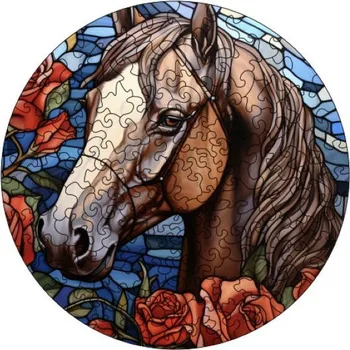 Puzzle Coolkousky Puzzle 27 cm, v krabičce, 15 × 15 × 4,6 cm, Kůň