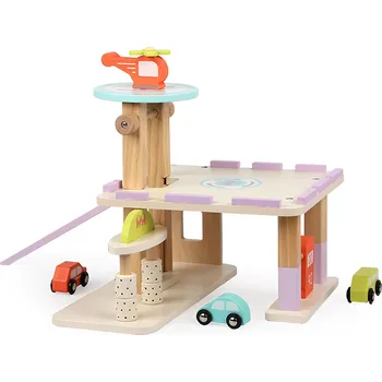 autodráha Aga4Kids Dřevěná garáž DS5661