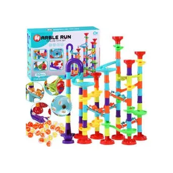 Kuličková dráha Mramorová barevná kuličková dráha 113 dílků ZA4378