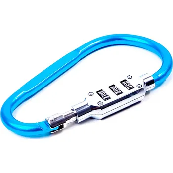 Visací zámek Aga Karabina s kódovým zámkem 12,1x6,7 cm Modrá