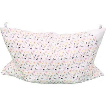 Povlečení Eva Kiedroňová Povlak - Dětský polštář - 60x40 - Jarní louka s modrými tečkami