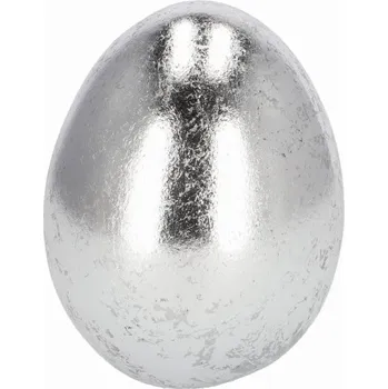 Velikonoční dekorace Stříbrné keramické velikonoční vejce