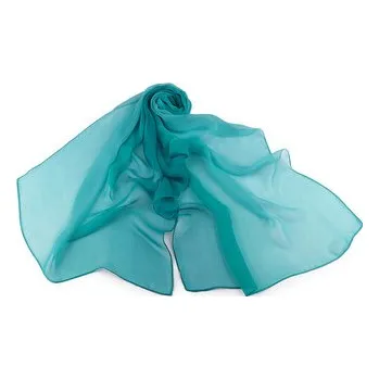 Šála Letní šátek / šála ombré 50x155 cm - 1 ks - 3 tyrkys mořský