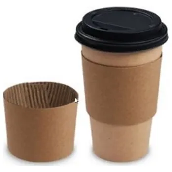 Jednorázové nádobí WIMEX manžeta papírová hnědá kelímek průměr 90 mm, 100 ks WMX/76490/PAK