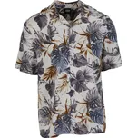 Pánská košile URBAN CLASSICS TB4150 BLUE LEAVES M