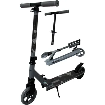 Koloběžka Velká koloběžka H10 ŠEDÁ Skládací R-Sport kola 145 mm do 100 kg