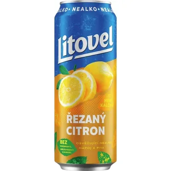 Limonáda Litovel Řezaný citron nealko plech
