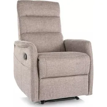 Křeslo SOLOMIA BREGO M - relaxační křeslo elektrické s masážní funkcí - látka BÉŽOVÁ -BREGO 34, Nosnost 150kg (S) (SOLONMBRBE34) (K150)