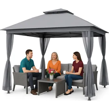 Zahradní altán Antracitový zahradní pavilon