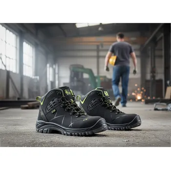 Pracovní obuv CXS Obuv UNIVERSE METEOR CXS 02 NON METALLIC Velikost 45 (UK-10) černá/zelená