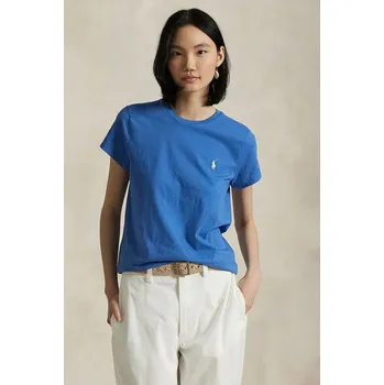 Pánské tričko Bavlněné tričko Polo Ralph Lauren, XL, modrá, 55B