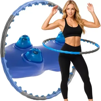 Hula hoop TRIZAND s magnetickými výstupky, skládací 110 cm