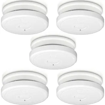 Bezpečnostní detektor Detektor kouře s tlačítkem hush 5-pack White SA20 5X Alecto