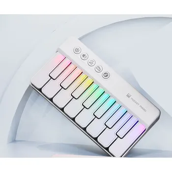 Hudební nástroj pro děti Mata Hudební Pianinko Bílé