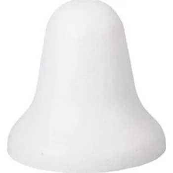 Vánoční dekorace Polystyrenový zvonek 12 cm
