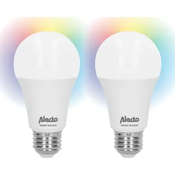Žárovka Chytrá barevná LED lampa s Wi-Fi 2-pack SMART-BULB10 2 Alecto