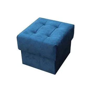 Taburet ALASKA NEW taburet 46x36x46 - látka NOEL 16 - Modrá (K250) NOVINKA