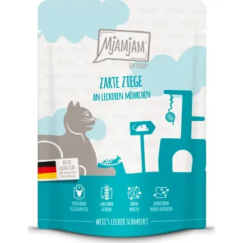 Krmivo pro kočku 24x300g MjAMjAM Quetschie - kozí