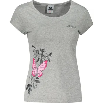 Dámské triko ALTISPORT CARRYOVER ALW137122 TMAVĚ ŠEDÝ MELÍR XL