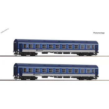 Rychlíkové vozy ČD 2ks TT - Roco 6280020