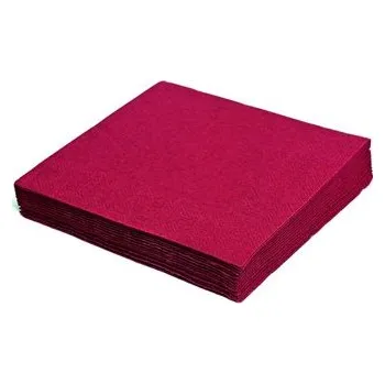 Papírový ubrousek Ubrousky 24 x 24, cm, 2vrstvé, bordó, 250 ks, celulóza WMX/85908/PAK