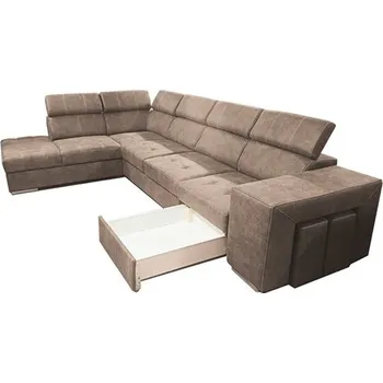 Sedací souprava MAGNOLIE MAXI Levá - sedací souprava látka SIERRA 744 - světle hnědá (MAGNUM=W1A2F1PB=4BALÍKY) - (D) (K250) NOVINKA