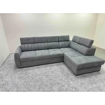 Sedací souprava CUBE - PRAVÁ sedací souprava (CASTEL) látka - ARAGON 93 šedá - celočalouněná i záda - kolekce "B" (K250-Z) NOVINKA