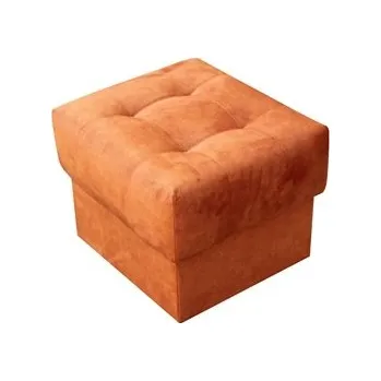 Taburet ALASKA NEW taburet 46x36x46 - látka NOEL 12 - Terakota (K250) NOVINKA