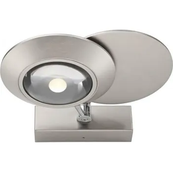 Nástěnné svítidlo PAUL NEUHAUS LED nástěnné svítidlo PURE Oculis, metalická šedá, stmívatelné, otočné a nastavitelné 2700K