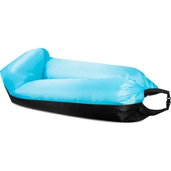 Aga Nafukovací vak LAZY BAG 230x70 cm Černý/Modrý