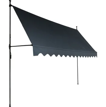 Markýza Aga Teleskopická markýza 300x120 cm Šedá