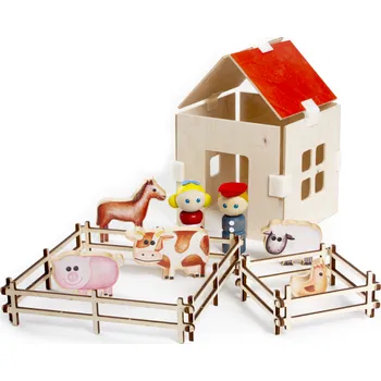 Dřevěná hračka Dřevěná zvířátka - farma