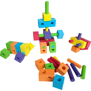 ostatní stavebnice Aga4Kids Pěnové kostky DS522 100ks