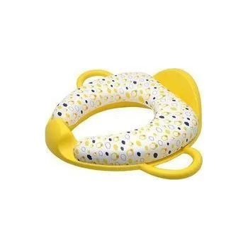 Dětská postýlka Měkký kryt toaletního sedátka s úchyty 18m+ POUPY Žlutý