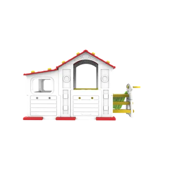 Dětský domeček Velký dům s vestibulem 4v1 Červená střecha